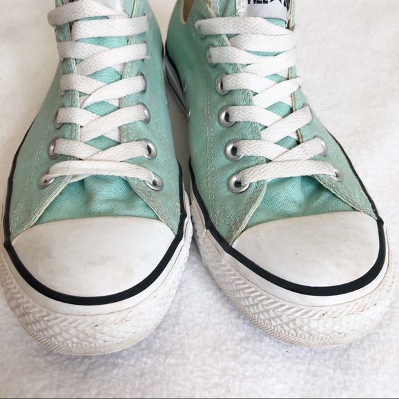 Converse All Star Unisex Mint Green Low Sneakers, size Men’s 7 / Women’s 9 - Picture 13 of 16